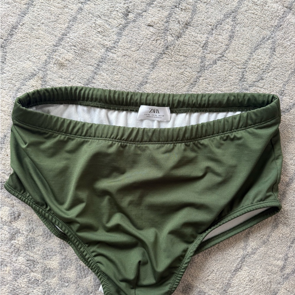 Zara Olive Swim Bottom